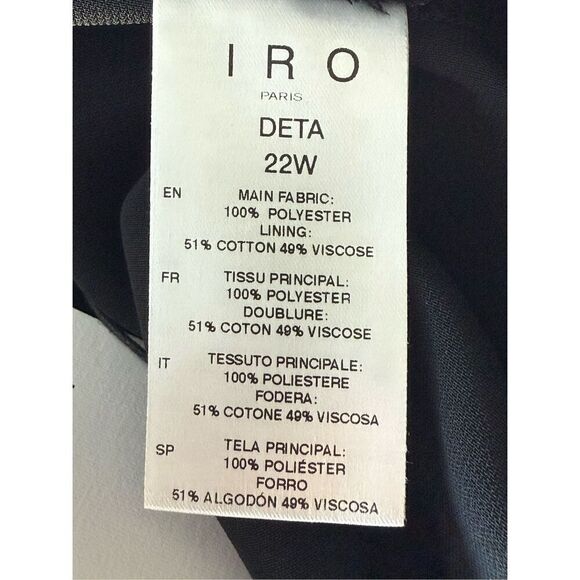 IRO Paris Black High Waisted DETA Tailored Pants - Picture 13 of 13